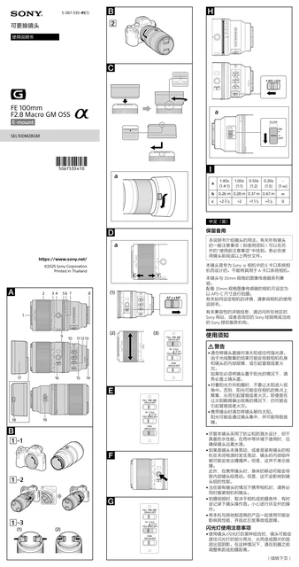 sony 索尼SEL100M28GM